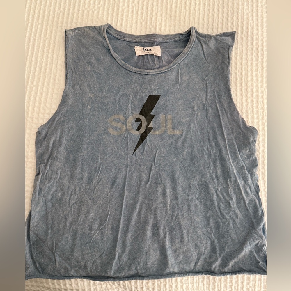 Soulcycle Grayish Blue Tank